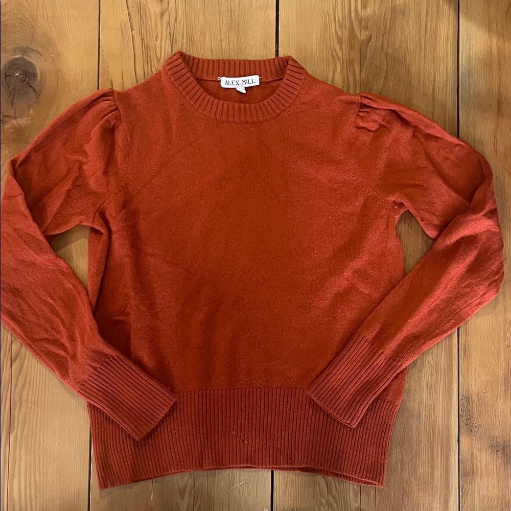 Alex Mill Women's Merino Wool and Cashmere Terracotta Sweater